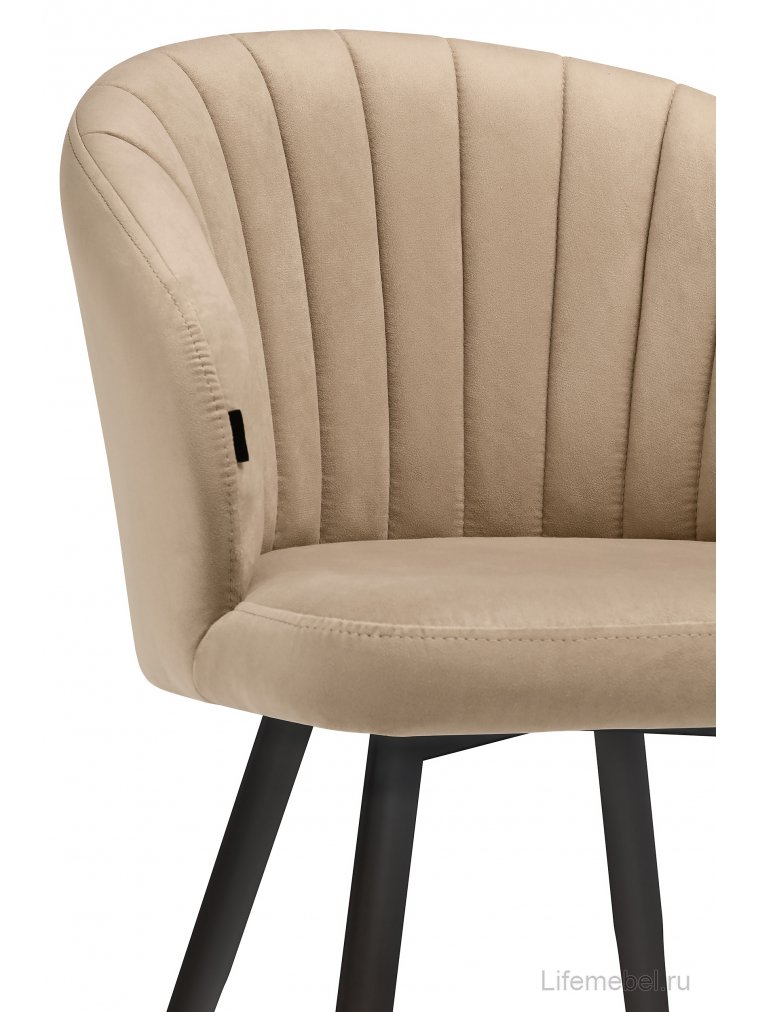 Стул на металлокаркасе Бэнбу velutto 05 / черный