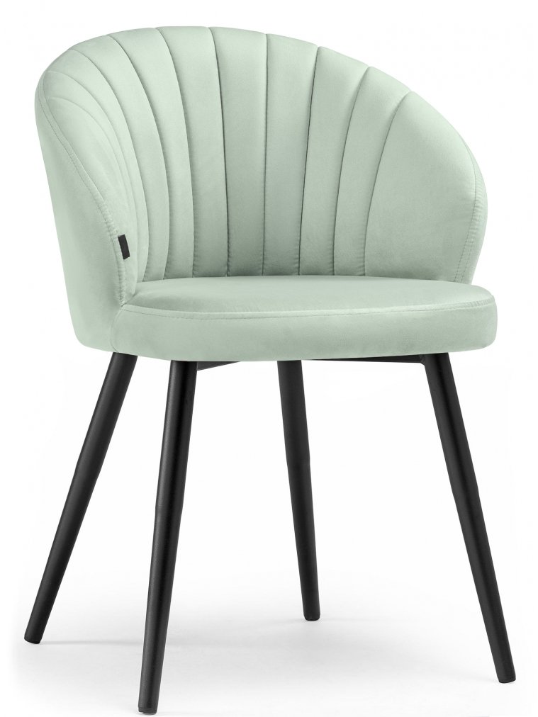 Стул на металлокаркасе Бэнбу 01 velutto 14 / черный