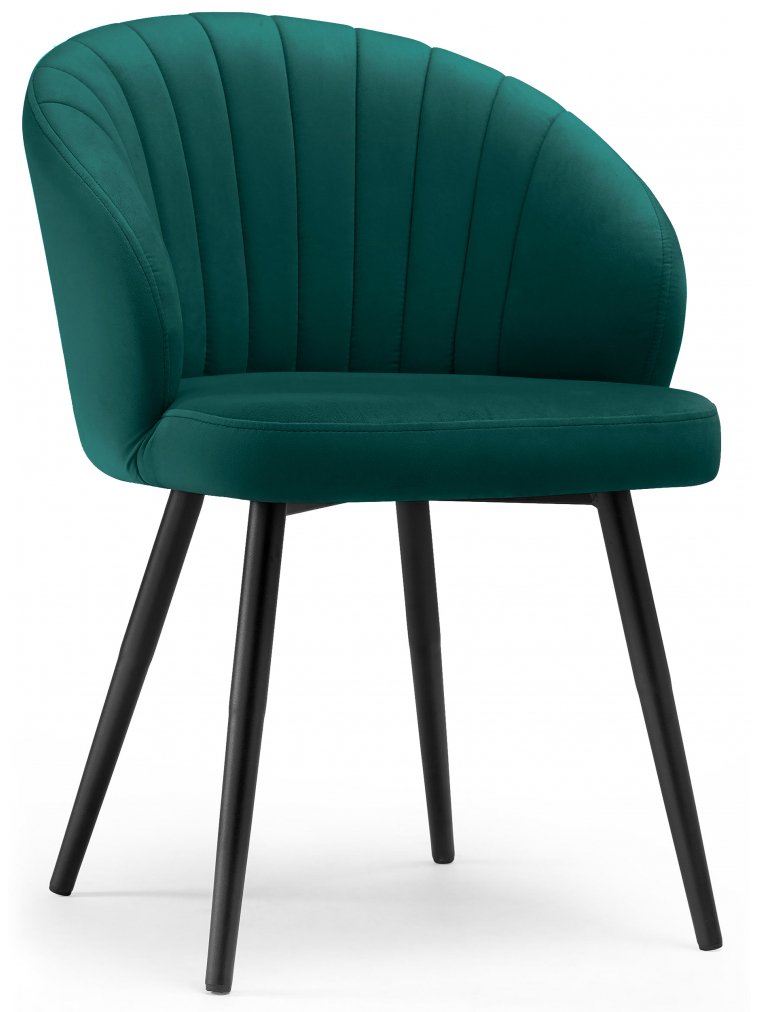 Стул на металлокаркасе Бэнбу velutto 20 / черный 