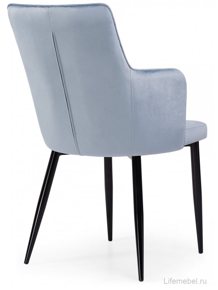 Стул на металлокаркасе Benza blue / black