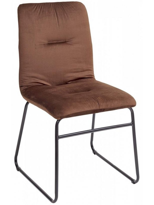 Стул на металлокаркасе Bristol шоколадный