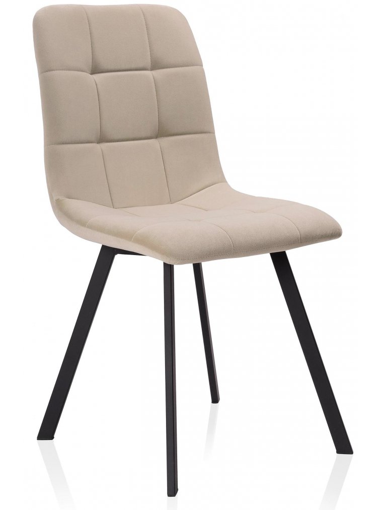 Стул на металлокаркасе Bruk beige / black