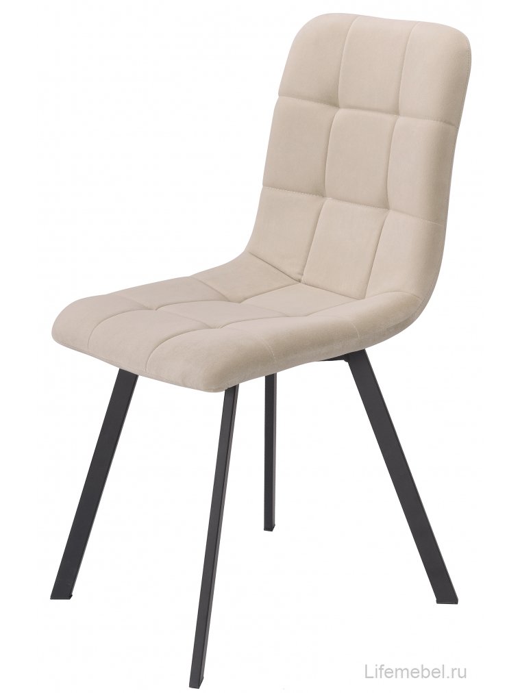 Стул на металлокаркасе Bruk beige / black