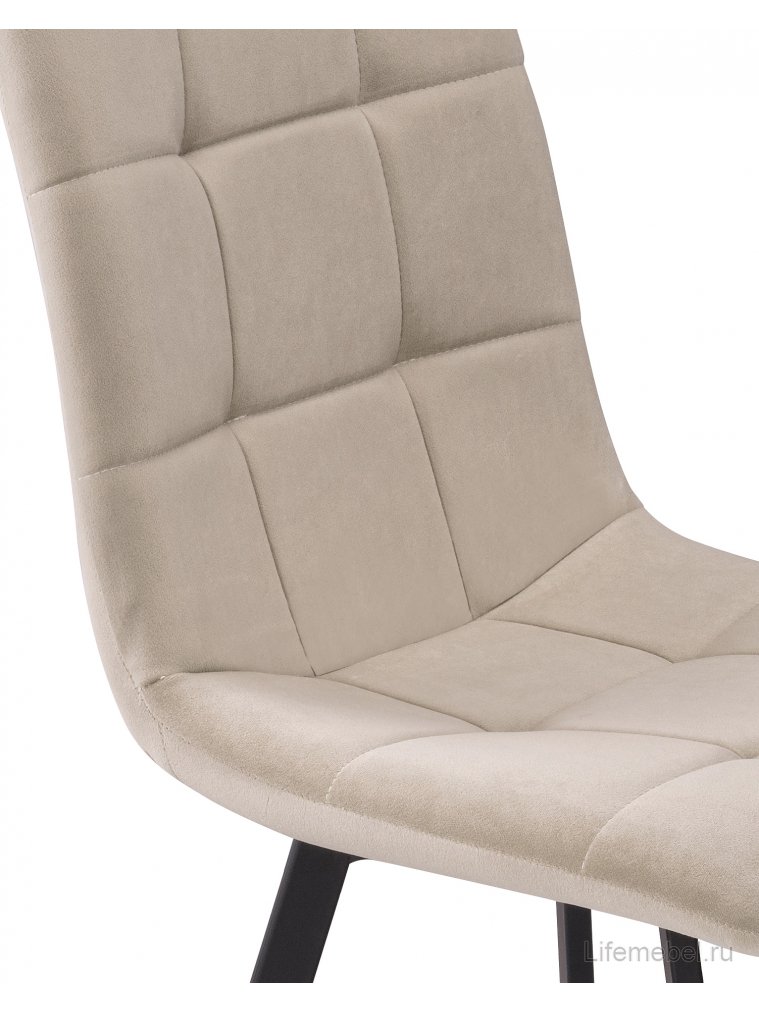 Стул на металлокаркасе Bruk beige / black