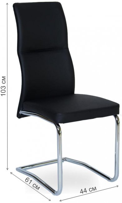 Стул на металлокаркасе LH-15 black