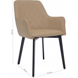 Стул на металлокаркасе Брюне