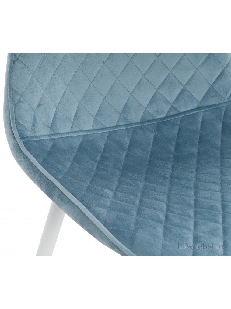 Стул на металлокаркасе Capri blue / white