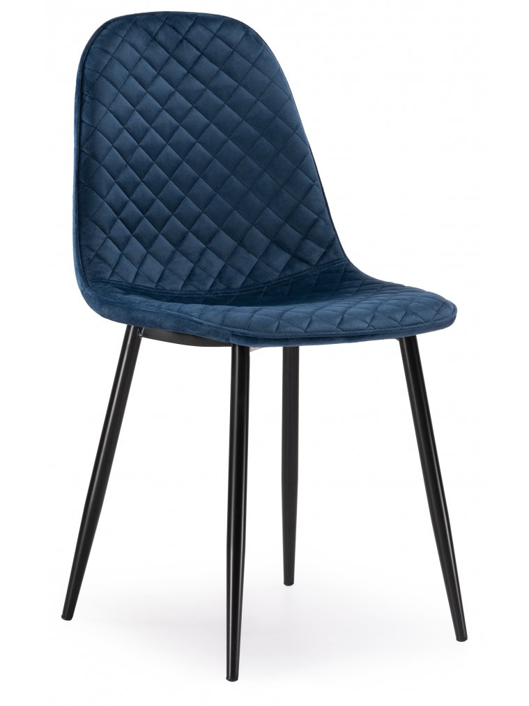 Стул на металлокаркасе Capri dark blue / black