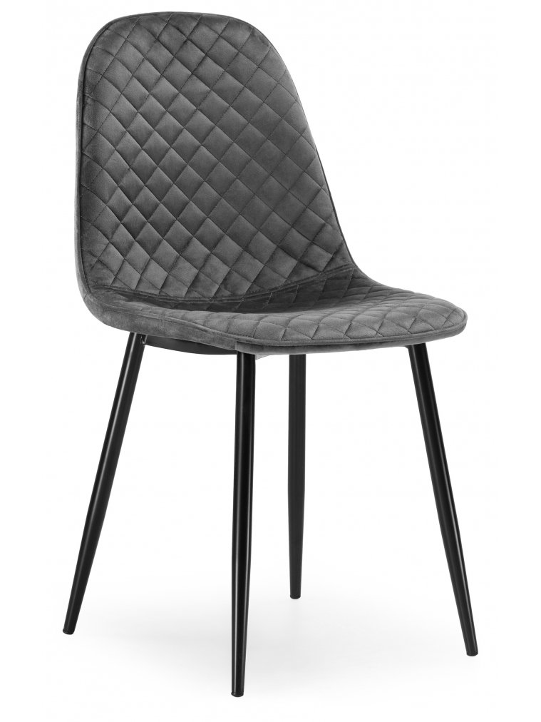 Стул на металлокаркасе Capri dark gray / black