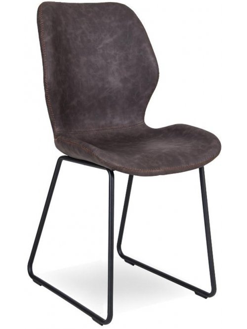 Стул на металлокаркасе D32 brown / black