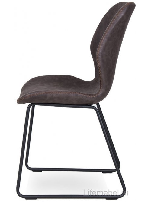 Стул на металлокаркасе D32 brown / black