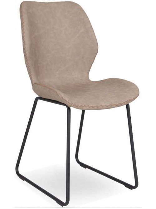 Стул на металлокаркасе D32 light grey / black