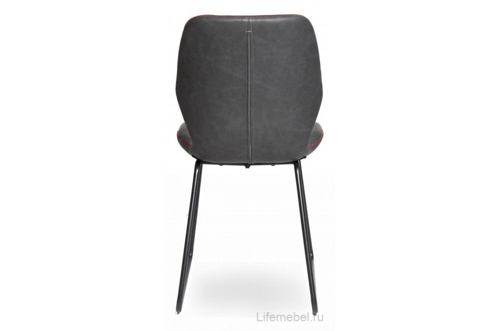 Стул на металлокаркасе D32 dark grey / dark red