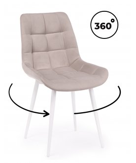 Стул на металлокаркасе Стронг латте (zd 290) / белый