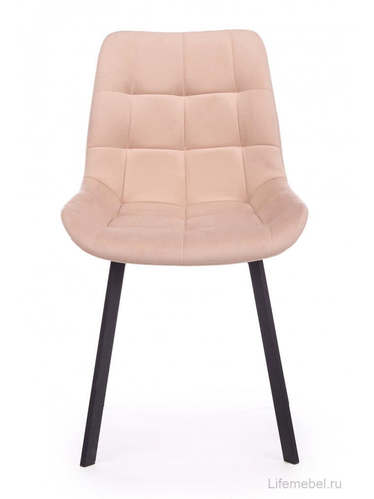 Стул на металлокаркасе Челси 360 П бежевый (zd 210) / черный