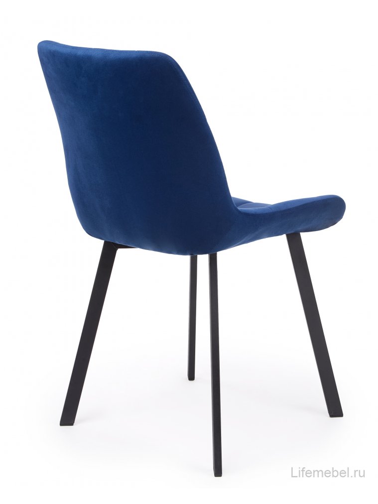 Стул на металлокаркасе Челси 360 П синий (zd 798) / черный