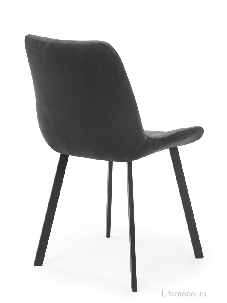 Стул на металлокаркасе Челси 360 П темно-серый (zd 995) / черный