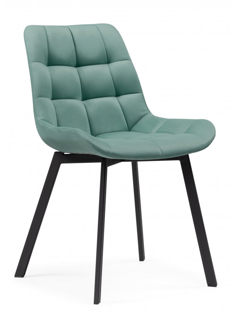 Стул на металлокаркасе Челси бирюзовый / черный