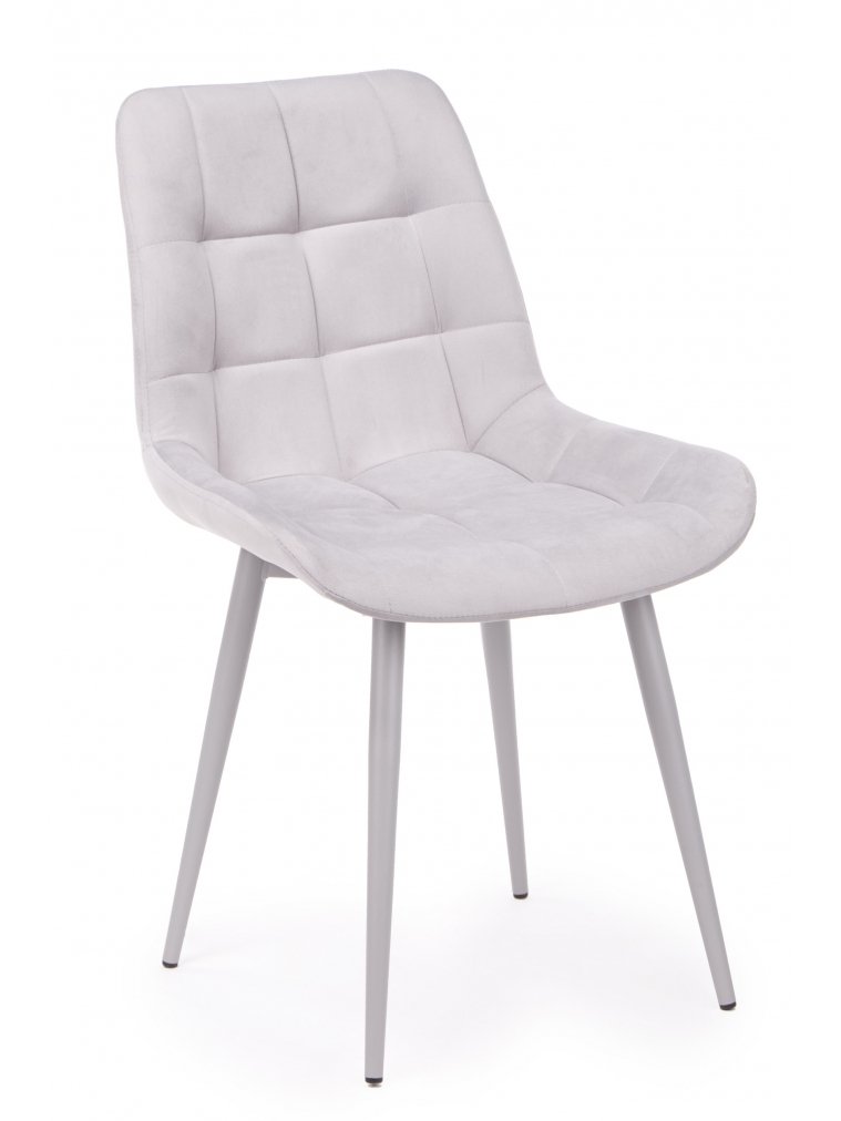 Стул на металлокаркасе Челси К светло-серый (zd 960) / серый