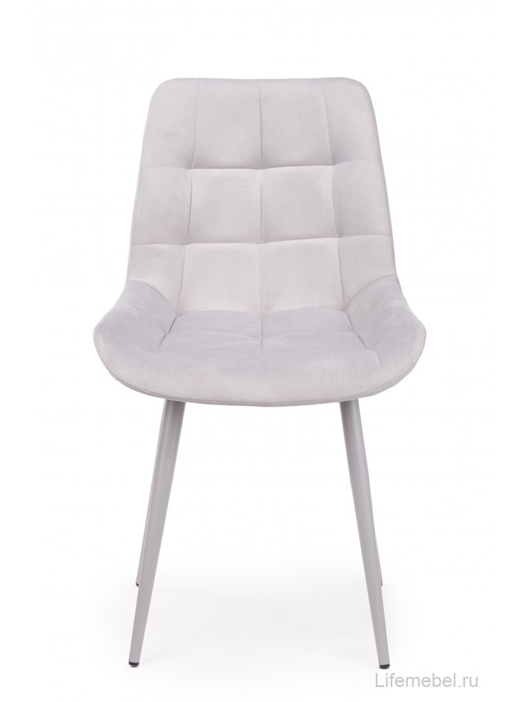 Стул на металлокаркасе Челси К светло-серый (zd 960) / серый