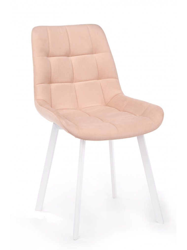 Стул на металлокаркасе Челси П бежевый (zd 210) / белый