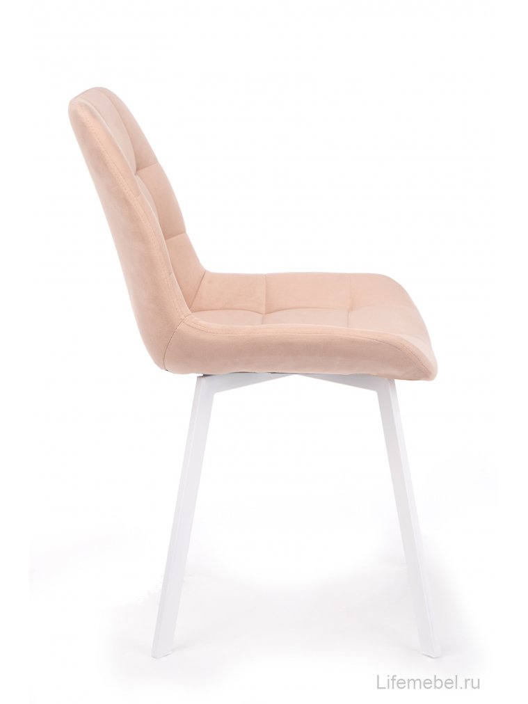 Стул на металлокаркасе Челси П бежевый (zd 210) / белый