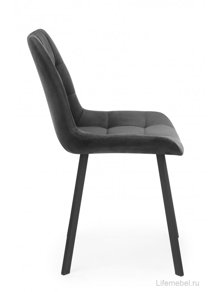 Стул на металлокаркасе Челси П темно-серый (zd 995) / черный