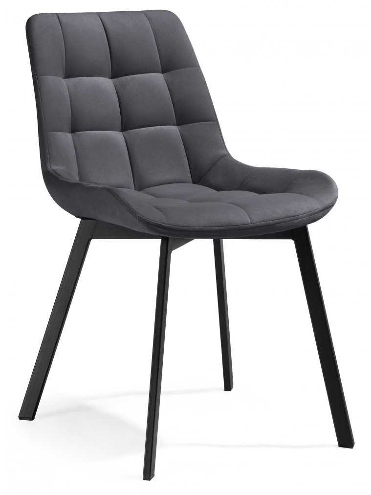 Стул на металлокаркасе Челси темно-серый 996 / черный