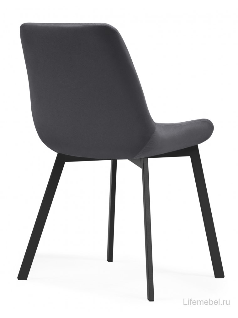 Стул на металлокаркасе Челси темно-серый 996 / черный