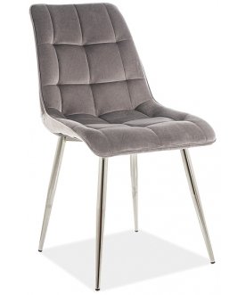 Стул на металлокаркасе Chic D серый / хром