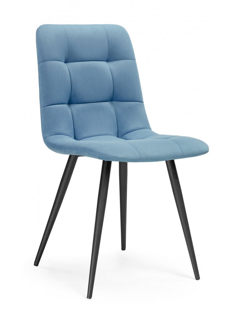 Стул на металлокаркасе Чилли К голубой / черный