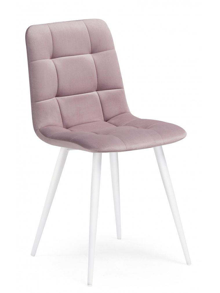 Стул на металлокаркасе Чилли К розовый / белый