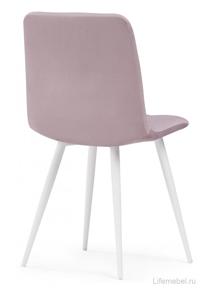 Стул на металлокаркасе Чилли К розовый / белый