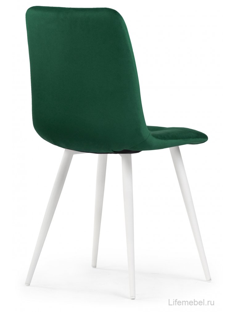 Стул на металлокаркасе Чилли К зеленый / белый