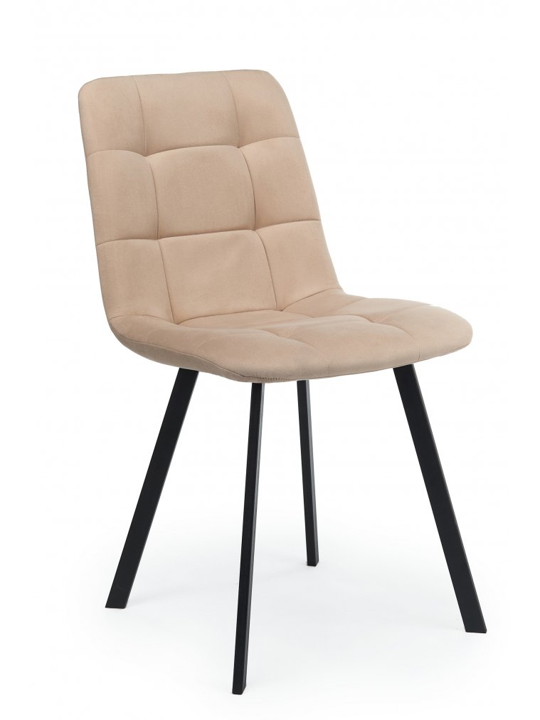 Стул на металлокаркасе Чилли бежевый / черный