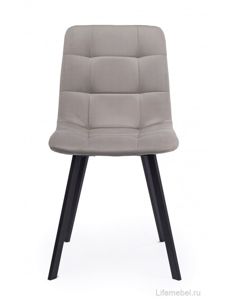 Стул на металлокаркасе Чилли латте / черный