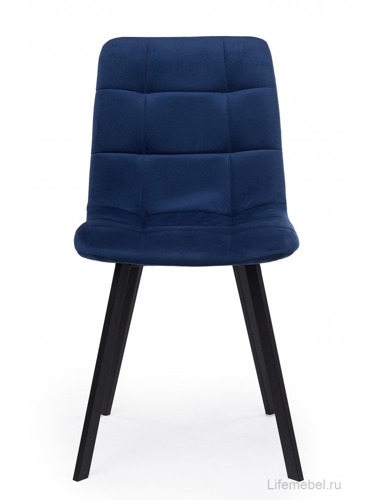 Стул на металлокаркасе Чилли синий / черный