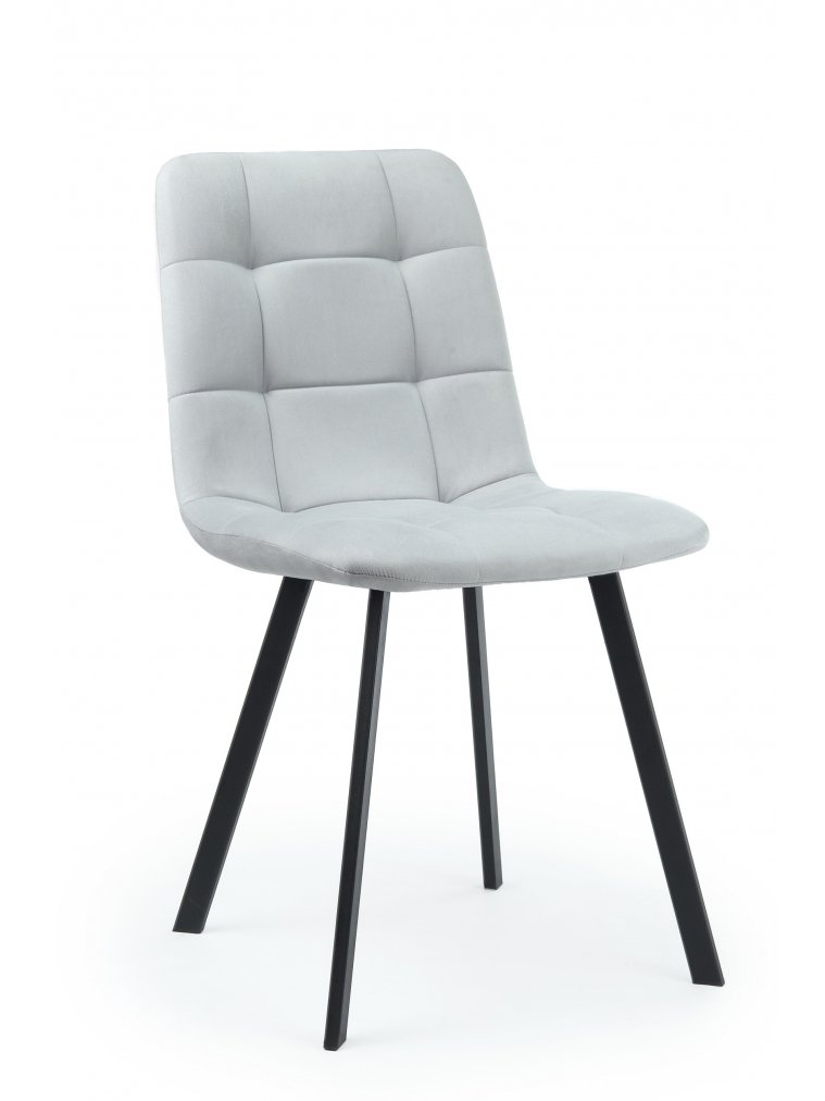 Стул на металлокаркасе Чилли светло-серый / черный