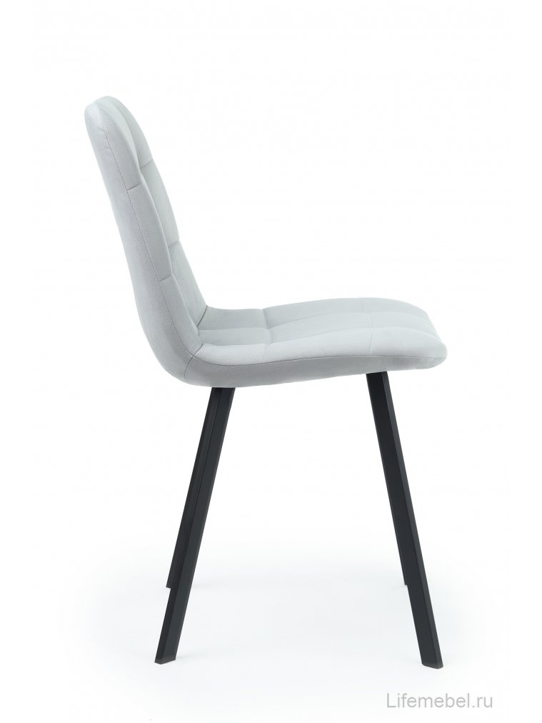 Стул на металлокаркасе Чилли светло-серый / черный