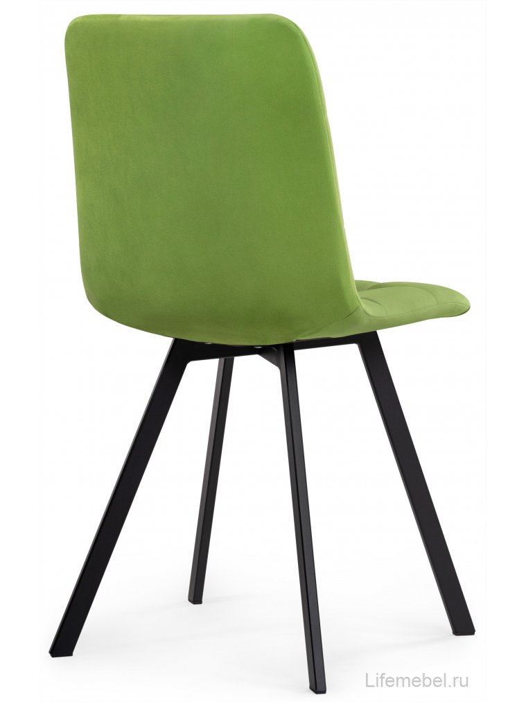 Стул на металлокаркасе Чилли светло-зеленый / черный