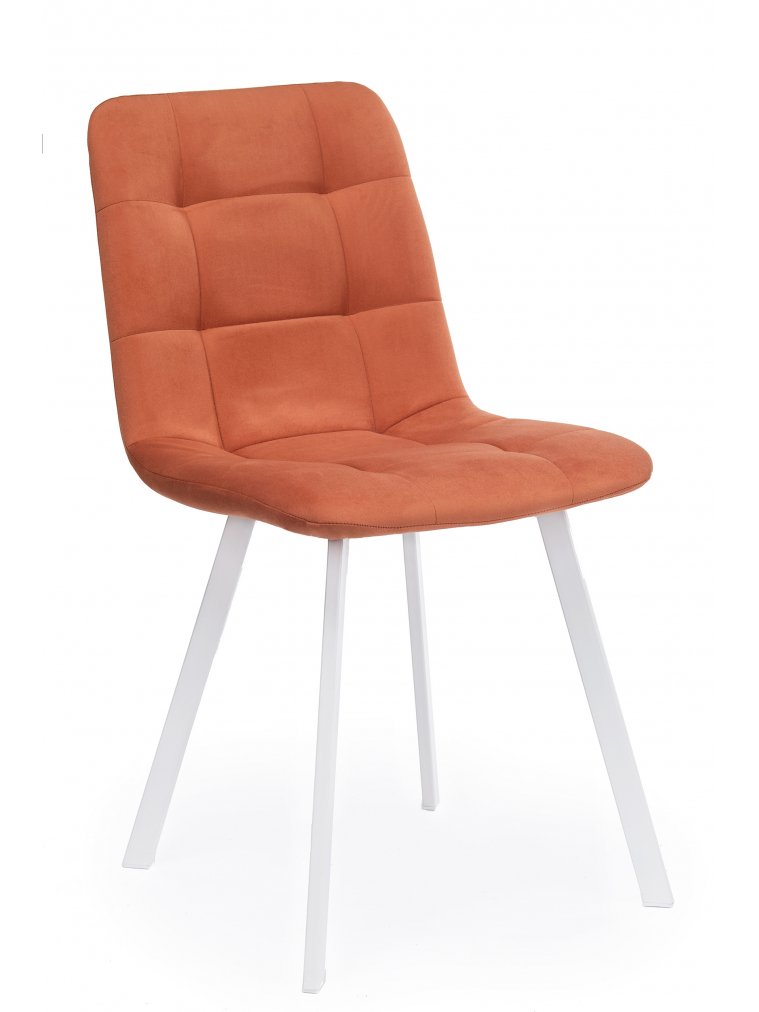Стул на металлокаркасе Чилли терракотовый / белый