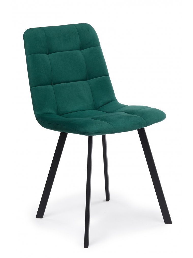 Стул на металлокаркасе Чилли зеленый / черный