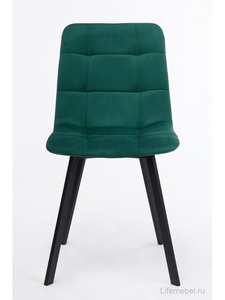 Стул на металлокаркасе Чилли зеленый / черный