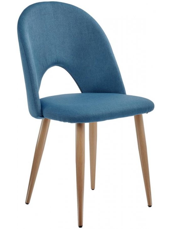 Стул на металлокаркасе Cleo голубой