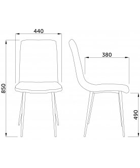 Стул на металлокаркасе Dallas