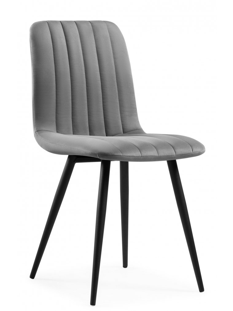 Стул на металлокаркасе Дани темно-серый (zd 995) / черный