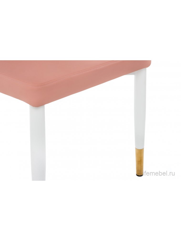 Стул на металлокаркасе Darcy white / pink