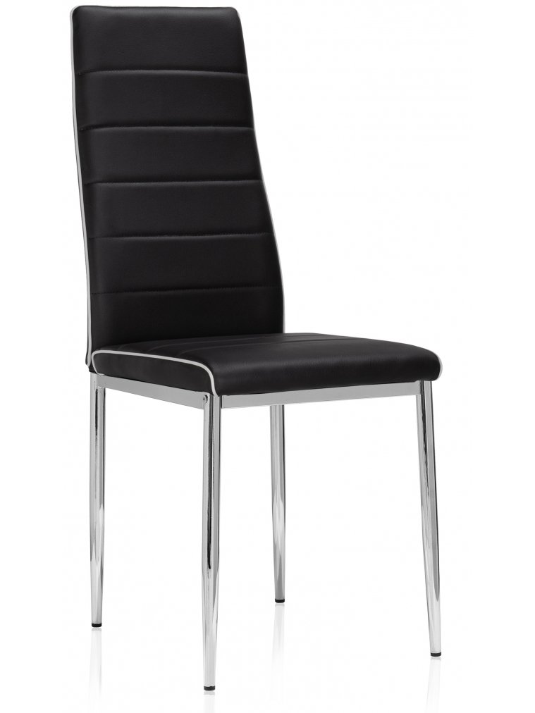 Стул на металлокаркасе DC2-001 002 black / chrome
