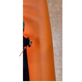 Стул на металлокаркасе DC2-001 orange / chrome DC2-001