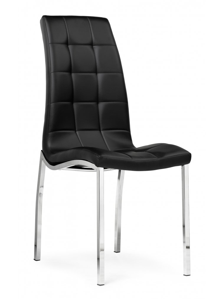Стул на металлокаркасе DC2-092-2 black / chrome